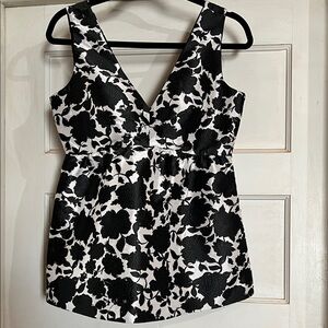 NWOT KATE SPADE FLORAL SOIRÉE PEPLUM TOP